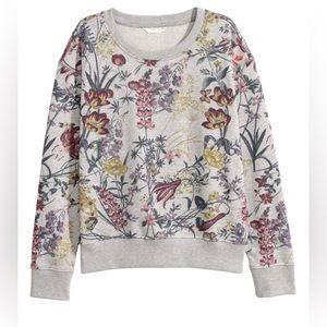 H&M Floral print sweatshirt